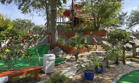 A section of the course at Anastasia Mini Golf