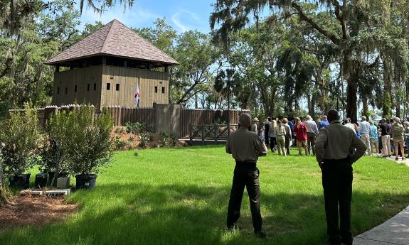 Fort Mose on a sunny opening day
