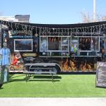 The Tangos r Us good truck has a patio with fake lawn