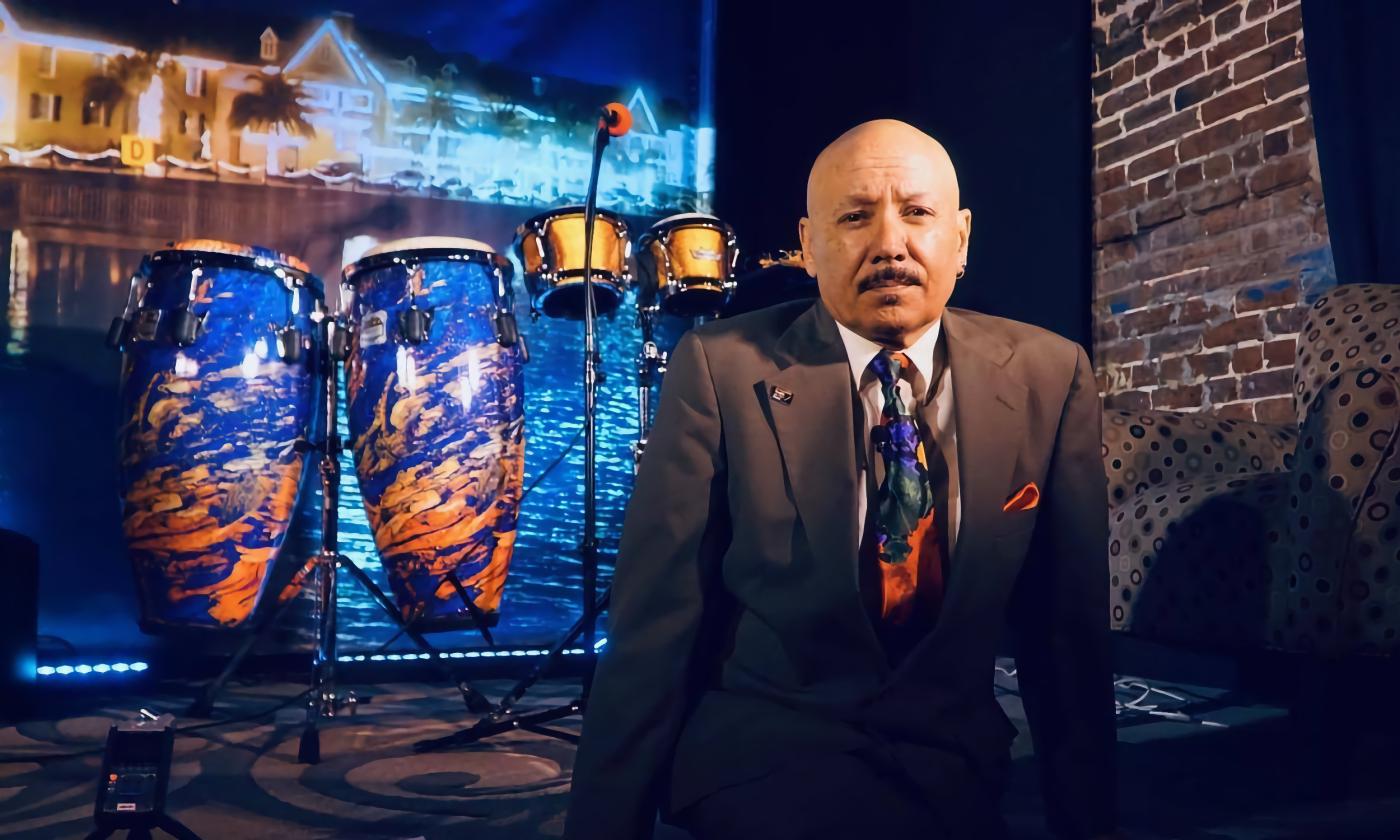 Host Jorge L. Rivera on the set of St. Augustine Tonight