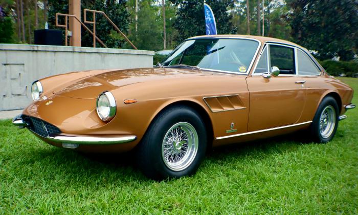 The 2024 Best in Show winner at Ponte Vedra Auto Show, a 1967 Ferrari 330GTC