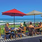 The Reef Restaurant deck view to the Atlantic ocean in the background